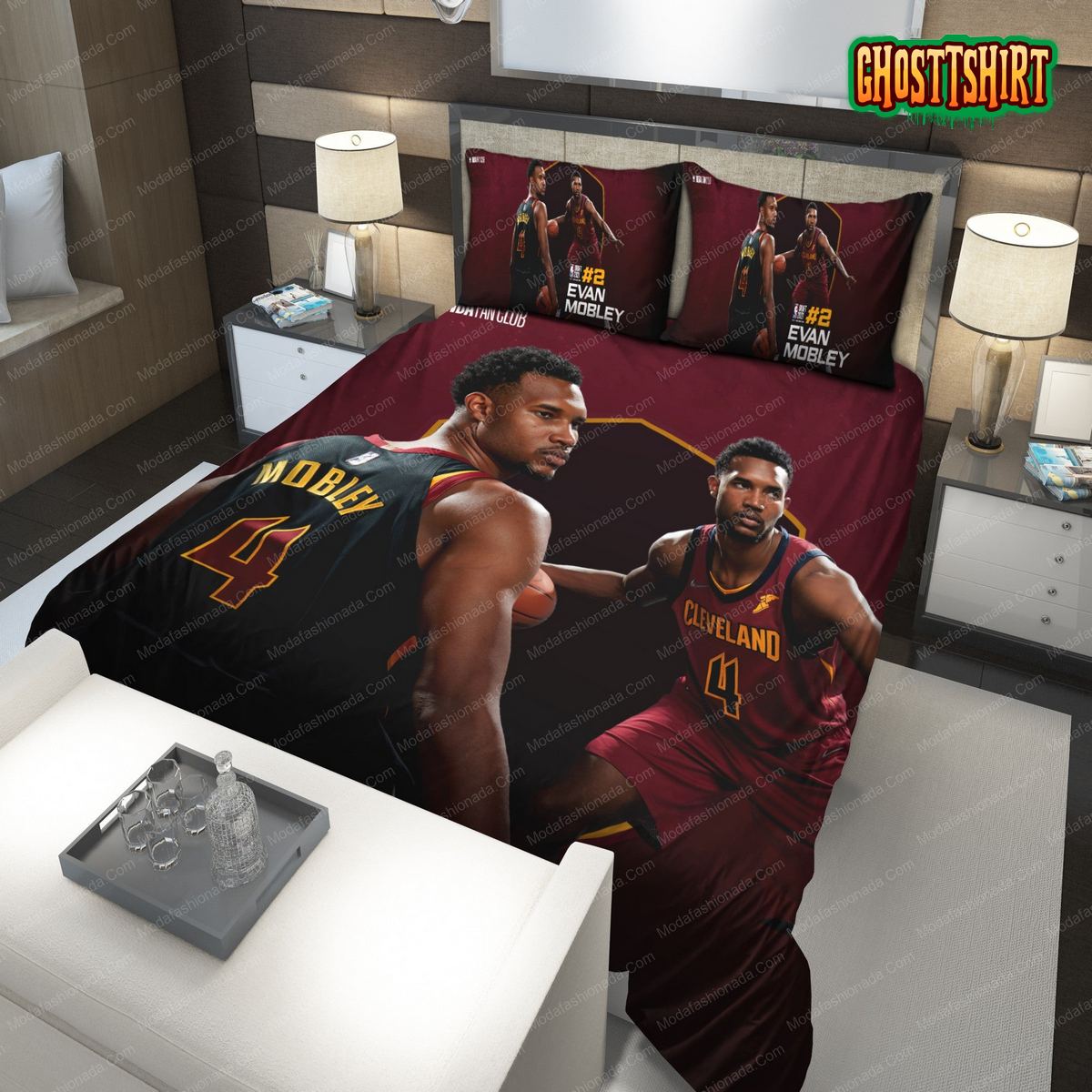 Evan Mobley Cleveland Cavaliers NBA 218 Bedding Set