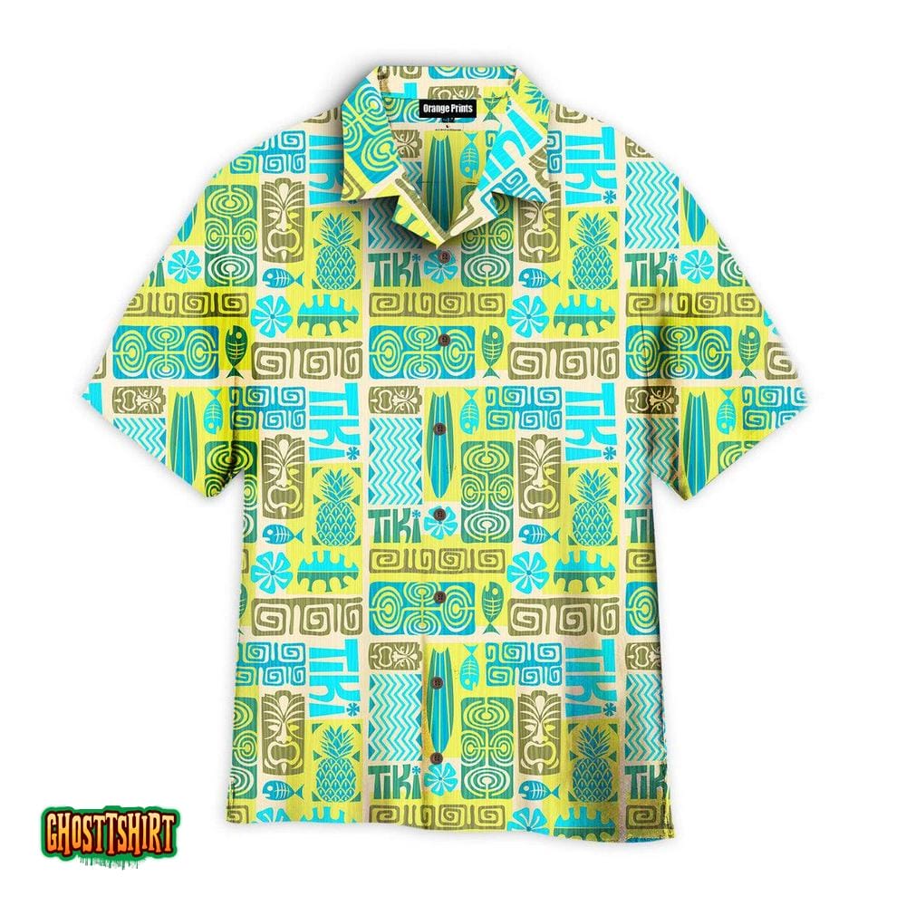 Exotic Tiki Pattern Aloha Hawaii Shirt For Men Women