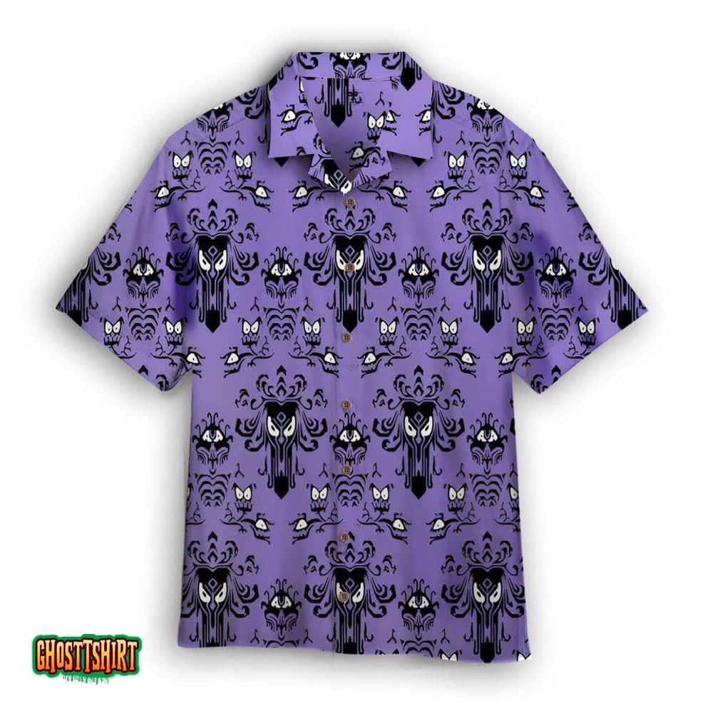 Haunted Mansion Halloween Aloha Hawaiian Shirt