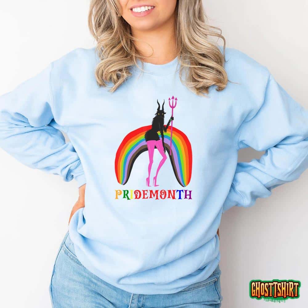 Pride Month Demon Lgbt Gay Pride Month Transgender Lesbian T Shirt