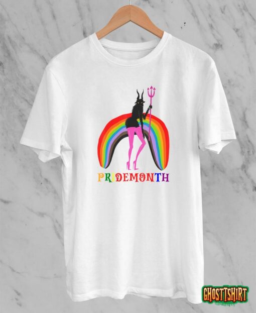 Pride Month Demon LGBT Gay Pride Month Transgender Lesbian T Shirt