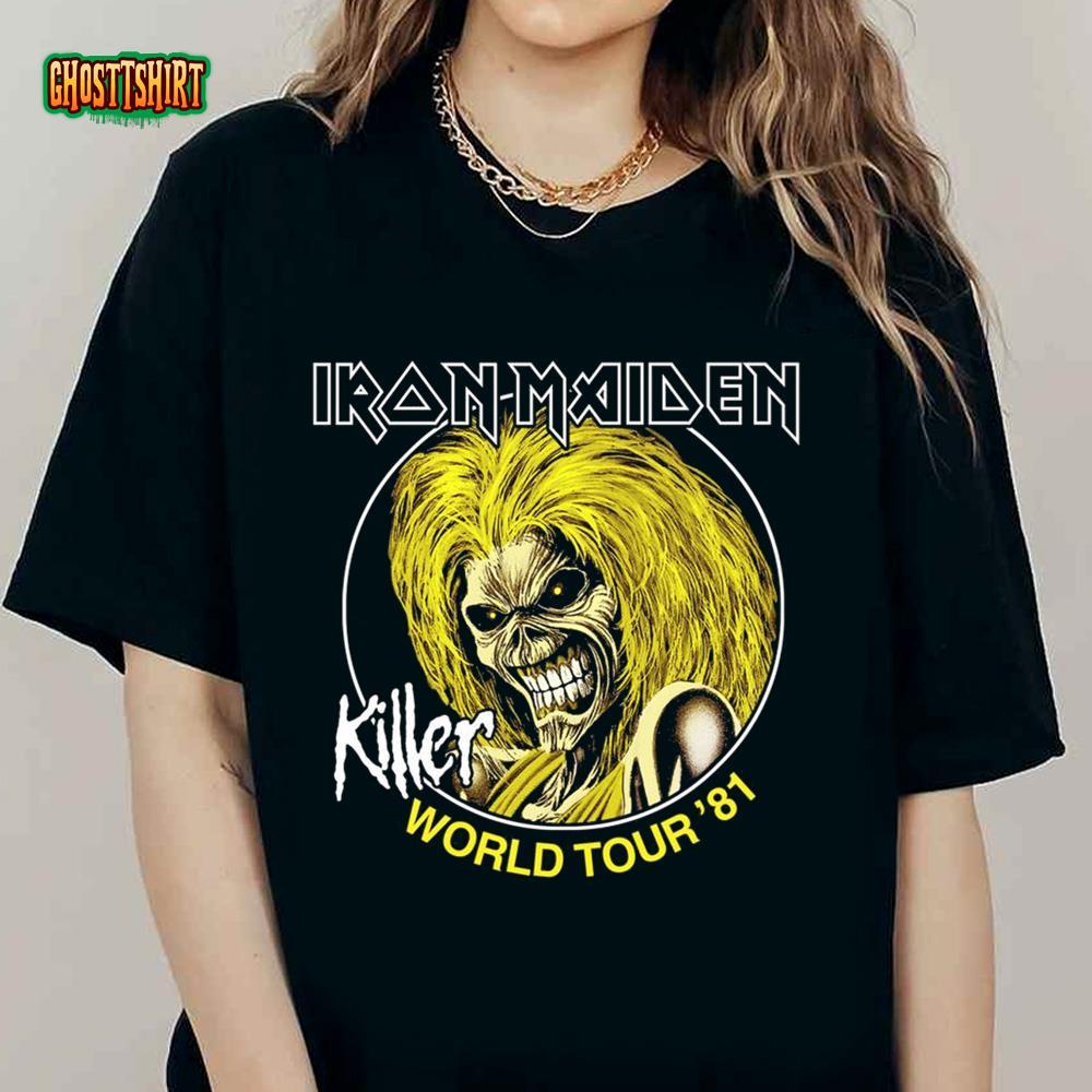 Iron Maiden Killers World Tour T Shirt