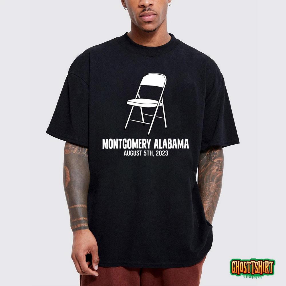 Montgomery Alabama Boat Fight Riverboat Brawl Folding Chair T Shirt