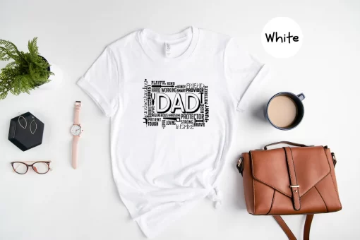 Dad Word Art Tee, Father’s Day Gift, Dad Gift, Cool Dad Gift, Dad Word Art Shirt