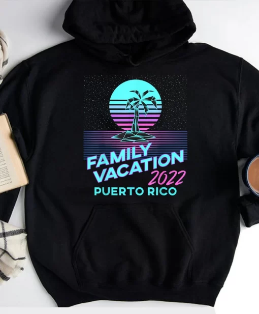 Puerto Rico Family Vacation 2022 Retro Matching Family Colorful Unisex Custom T Shirt