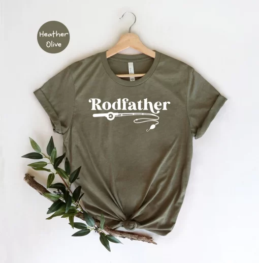 Rodfather Shirt, Father’s Day Gift, Fisher Dad Gift, Dad Gift, Fisher Dad Tee