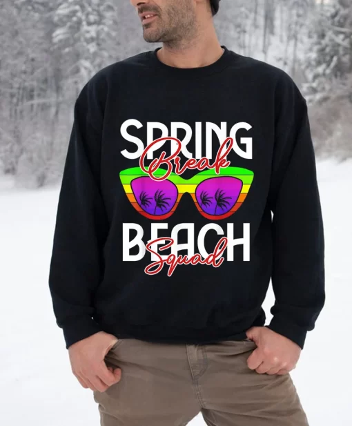 Spring Break Squad Retro Spring Break Beach Squad Funny T Shirt