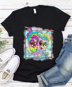 Tie Dye Loaded Tea Junkie Summer Vibes Funny Summer Vacation Funny Colorful Unisex T Shirt