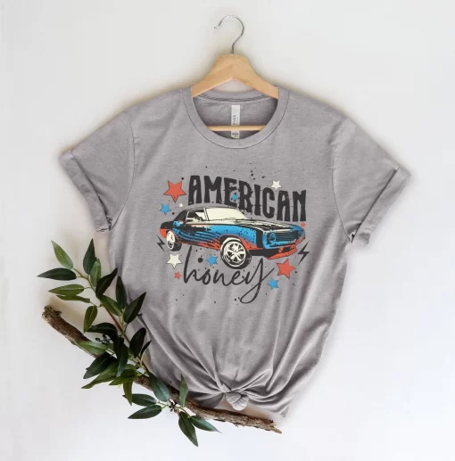American Honey Shirt, USA Flag Shirt, Independence Day Shirt