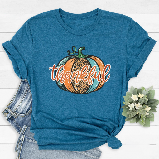 Cute Pumpkin Lover T-Shirt, Pumpkin Season T Shirt, Family Thanksgiving Shirt