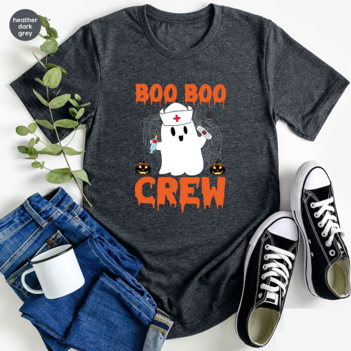 Funny Halloween Nurse Shirt, Halloween T Shirt, Halloween Crew T Shirt