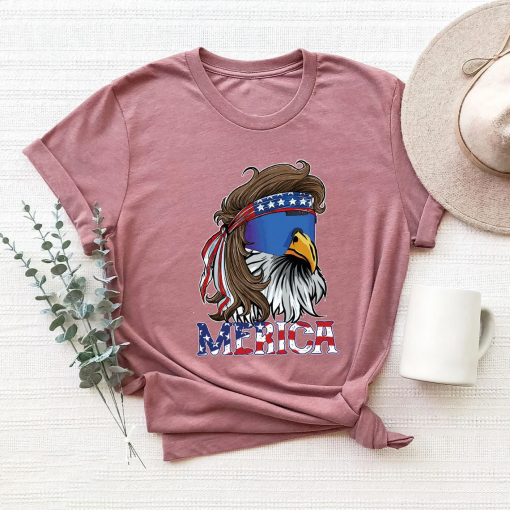 Funny Merica Eagle T-Shirts, Independence T Shirt, Memorial Day Tee, 4th Of July Shirts