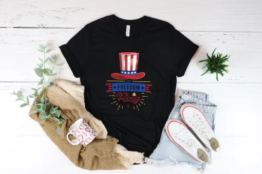 Let Freedom Ring T-Shirt, July 4th Shirt, Independence Day Shirt, Freedom Shirt