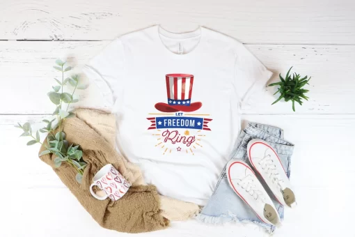 Let Freedom Ring T-Shirt, July 4th Shirt, Independence Day Shirt, Freedom Shirt