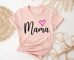 Mama Heart T-Shirt, Mama Shirt, Mothers Day Shirt, Mothers Day Gift