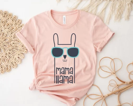 Mama Llama Shirt, Mother’s Day Shirt, T Shirt for Mothers Day Gift