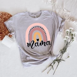 Mama Rainbow T-Shirt, Mother’s Day Gift Shirt, Gift for Mom