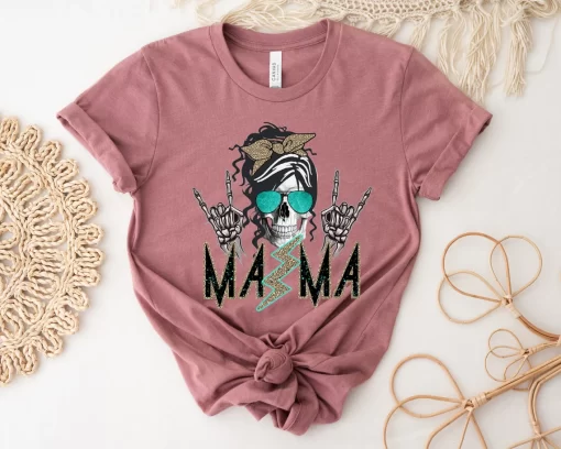 Mama Skeleton Theme T-Shirt, Mother’s Day Tee, Mother’s Day Gift, Mother Shirt