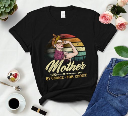 Mother By Choice For Choice T-Shirt, Vintage Rosie Leopard Bandana Sunglasses Shirt