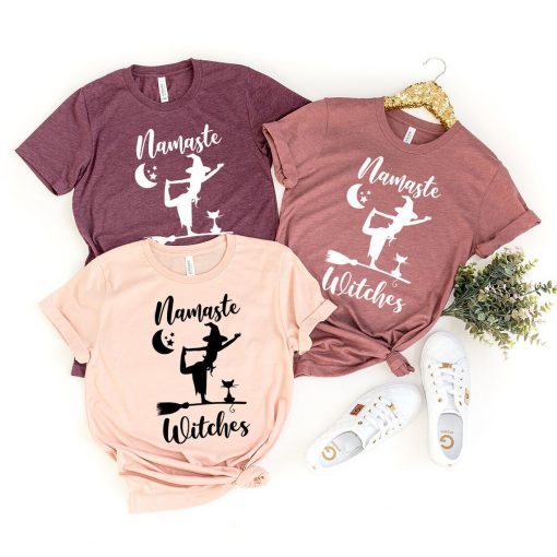 Namaste Witch Shirt, Witch Yoga shirt, Halloween Shirt, Witch Halloween Shirt