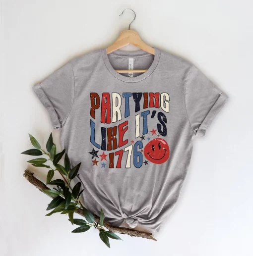 Partying Like It’s 1776 Shirt, 4th of July Matching Shirt, USA Flag Shirt