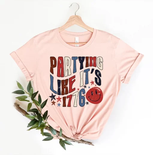 Partying Like It’s 1776 Shirt, 4th of July Matching Shirt, USA Flag Shirt