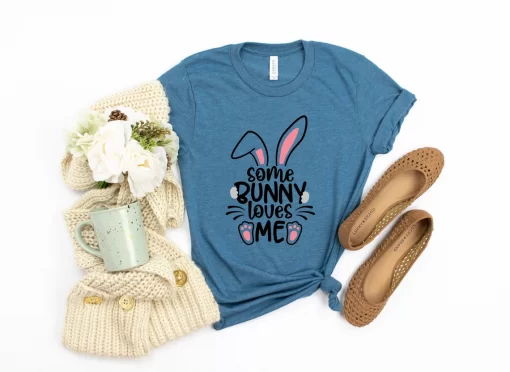 Some Bunny Loves Me T Shirt, Bunny Shirt, Cute Animal Toddler Shirt