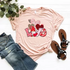 Valentine's Day Gnome Love T-Shirt, Gnomes Valentine's Day, Valentines Gif