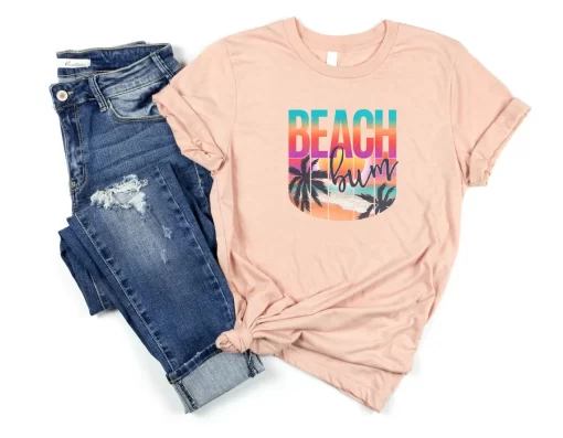 Beach Bum Shirt, Beach Shirt, Summer Shirt, Vacation Shirts