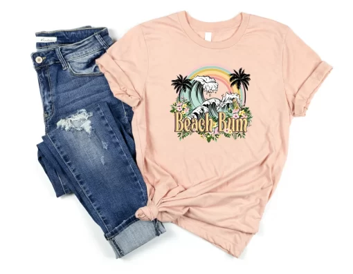 Beach Bum Shirt, Summer Beach Shirt, Fun Beach Shirt