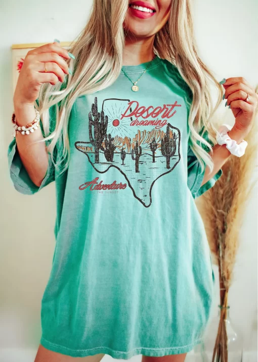 Desert Dreaming Adventure Feel The Sunset T Shirt