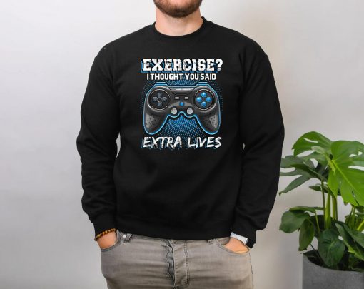 Extra Lives Funny Video Game Controller Retro Gamer Boys T-Shirt