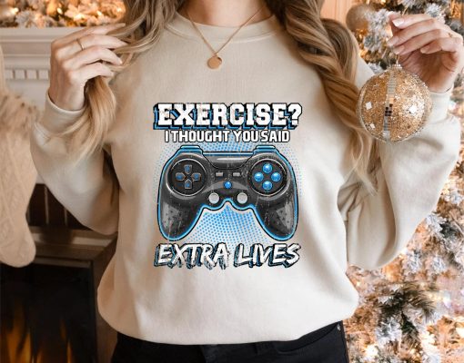 Extra Lives Funny Video Game Controller Retro Gamer Boys T-Shirt