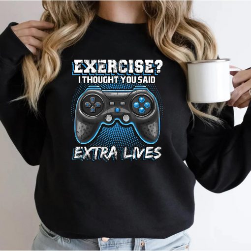 Extra Lives Funny Video Game Controller Retro Gamer Boys T-Shirt