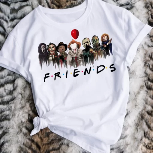 Friends Halloween T Shirt – Halloween Horror Movie Killers Shirt