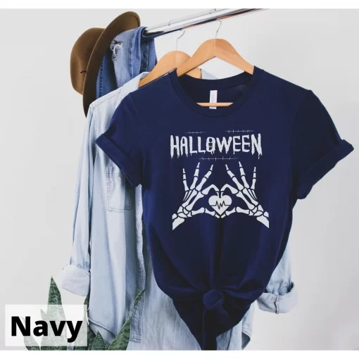 Happy Halloween Skeleton Heart T-Shirt