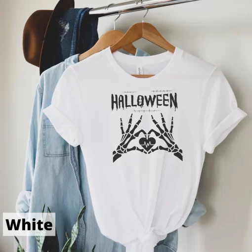 Happy Halloween Skeleton Heart T-Shirt