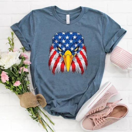Patriotic Eagle Shirt, 4th of July Shirt, American Eagle Shirt
