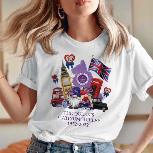 Queen Elizabeth II Platinum Jubilee 1952-2022 Celibration T-shirt