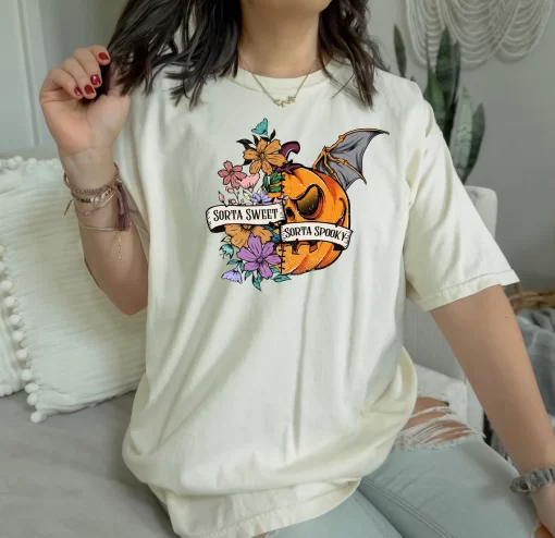 Retro Halloween Pumpkin Comfort Colors Shirt