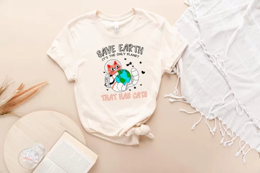Save World It’s The Only Place That Has Cats Shirt, Funny Cat Shirt