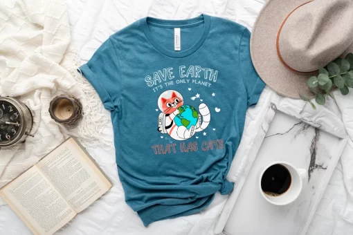 Save World It’s The Only Place That Has Cats Shirt, Funny Cat Shirt
