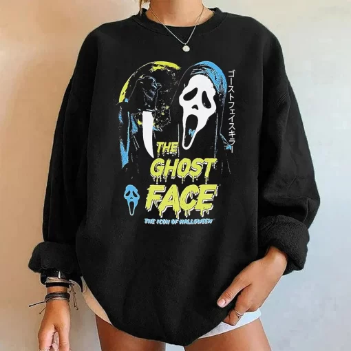 Scream Ghost Face Icon Of Halloween T-Shirt