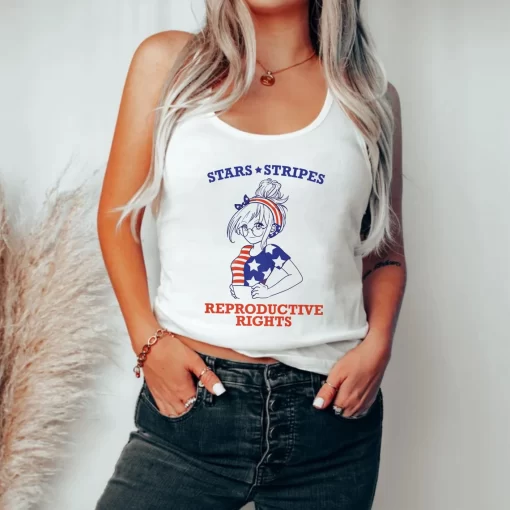 Stars Stripes And Reproductive Rights US Flag T-Shirt