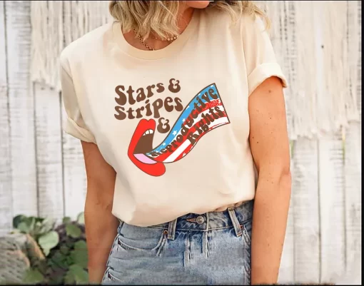 Stars Stripes Reproductive Rights T-Shirt