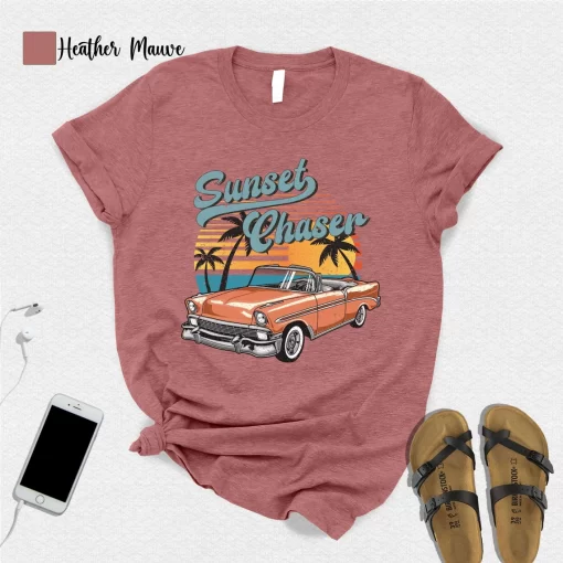 Sunset Chaser Shirt, Summer T-Shirt, Beach Shirt, Holiday Shirt