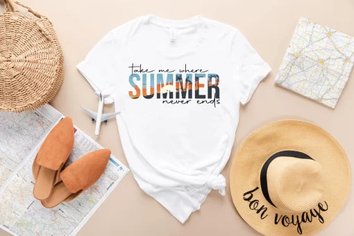 Take Me Where Summer Never Ends T-Shirt, Retro Summer Shirt
