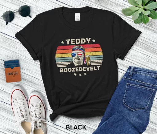 Teddy Boozedevelt T-Shirt, Funny Tequila Lovers T-Shirt
