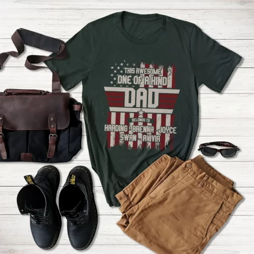 This Awesome One Of A Kind Dad Belongs To T-Shirt