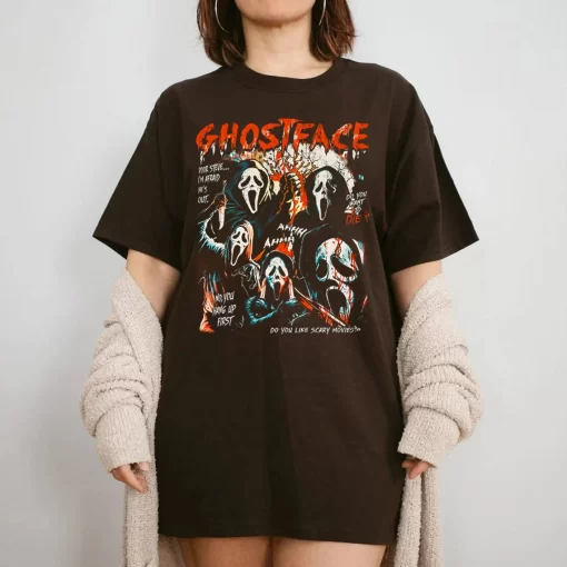 Vintage Ghostface T-Shirt, Horror Movie Sweatshirt